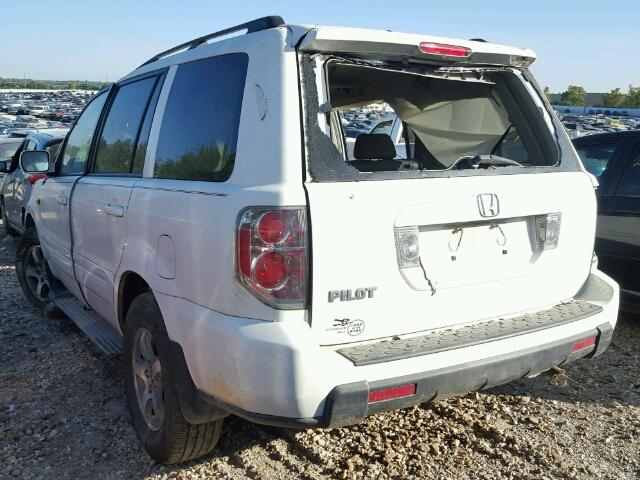 5FNYF28646B002236 - 2006 HONDA PILOT EX WHITE photo 3