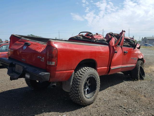 3D7KS28C26G291771 - 2006 DODGE RAM 2500 S RED photo 4