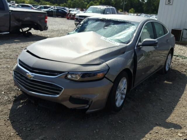 1G1ZE5ST9HF142457 - 2017 CHEVROLET MALIBU LT Grau Foto 2