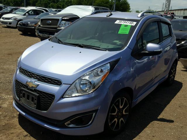 KL8CF6S91EC521219 - 2014 CHEVROLET SPARK 2LT PURPLE photo 2