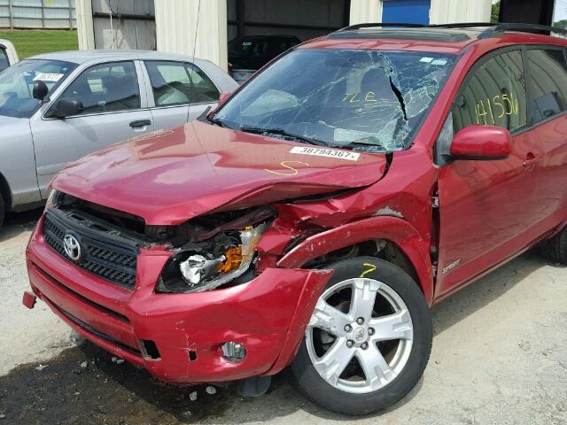 JTMZD32VX65019091 - 2006 TOYOTA RAV4 RED photo 9