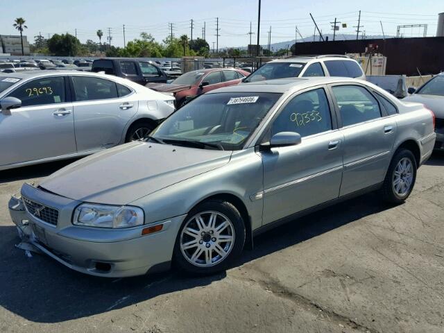 YV1TS59H741383569 - 2004 VOLVO S80 2.5T GRAY photo 2