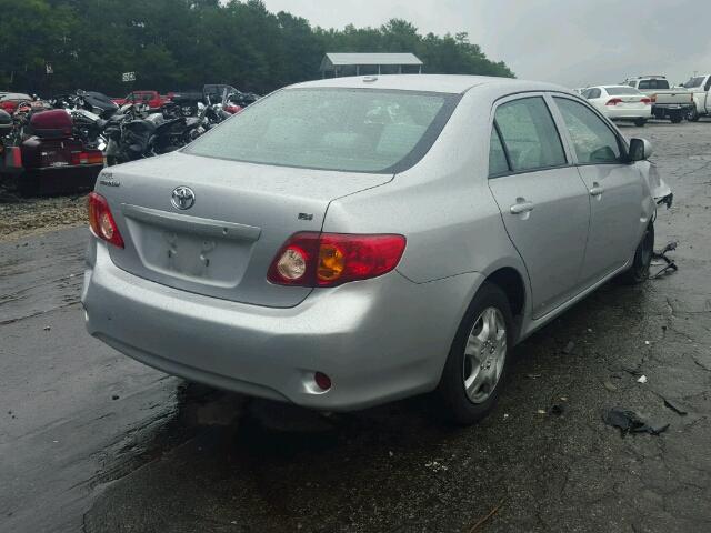 1NXBU4EE3AZ228489 - 2010 TOYOTA COROLLA BA SILVER photo 4