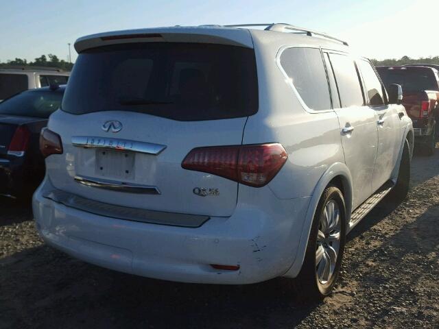 JN8AZ2NF7D9530832 - 2013 INFINITI QX56 WHITE photo 4