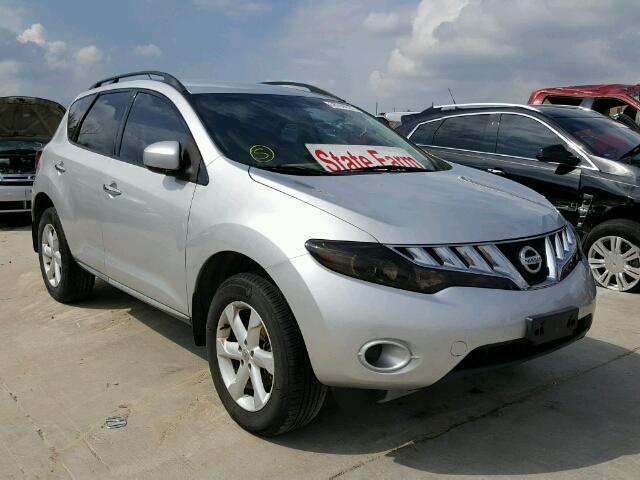 JN8AZ18W19W201123 - 2009 NISSAN MURANO S/S SILVER photo 1