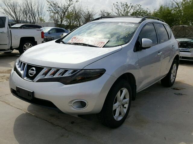 JN8AZ18W19W201123 - 2009 NISSAN MURANO S/S SILVER photo 2