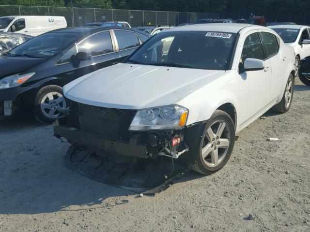 1C3CDZCB5DN660826 - 2013 DODGE AVENGER SX WHITE photo 2