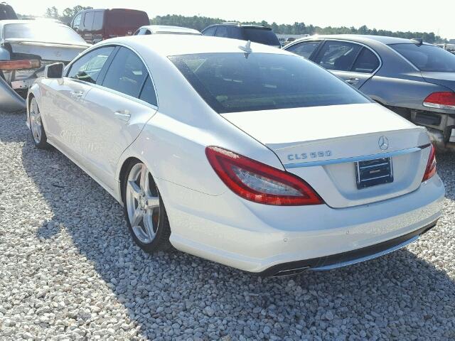 WDDLJ7DB9EA118926 - 2014 MERCEDES-BENZ CLS 550 WHITE photo 3