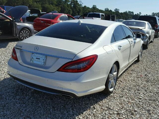 WDDLJ7DB9EA118926 - 2014 MERCEDES-BENZ CLS 550 WHITE photo 4