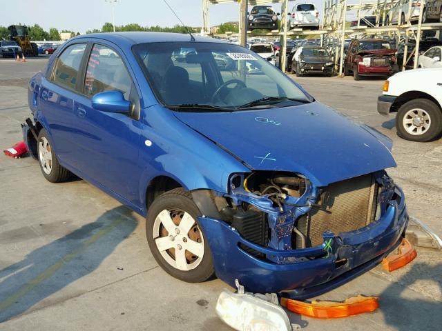 KL1TD566X6B668175 - 2006 CHEVROLET AVEO BASE Niebieski zdjęcie 1