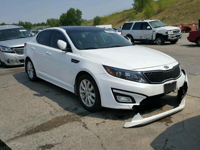 5XXGN4A7XEG288652 - 2014 KIA OPTIMA EX WHITE photo 1