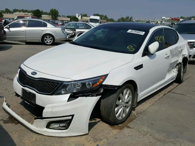 5XXGN4A7XEG288652 - 2014 KIA OPTIMA EX WHITE photo 2