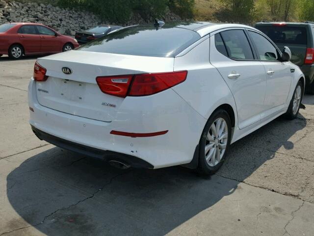 5XXGN4A7XEG288652 - 2014 KIA OPTIMA EX WHITE photo 4