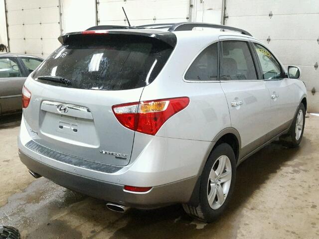 KM8NU4CC5AU136542 - 2010 HYUNDAI VERACRUZ G SILVER photo 4