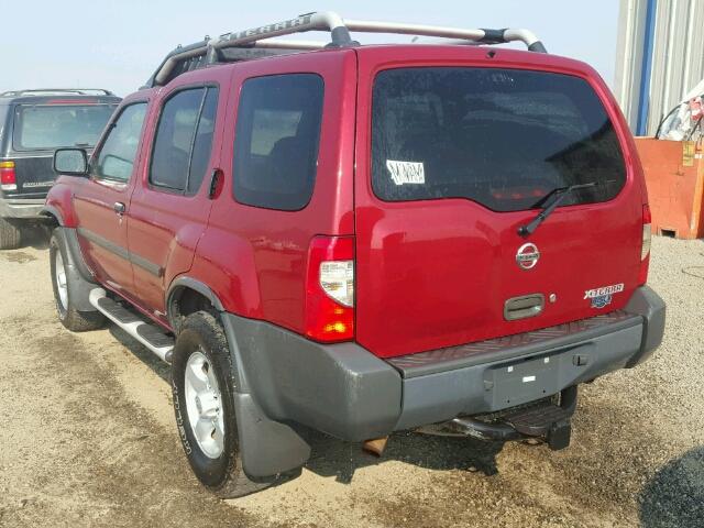 5N1ED28Y74C637824 - 2004 NISSAN XTERRA RED photo 3