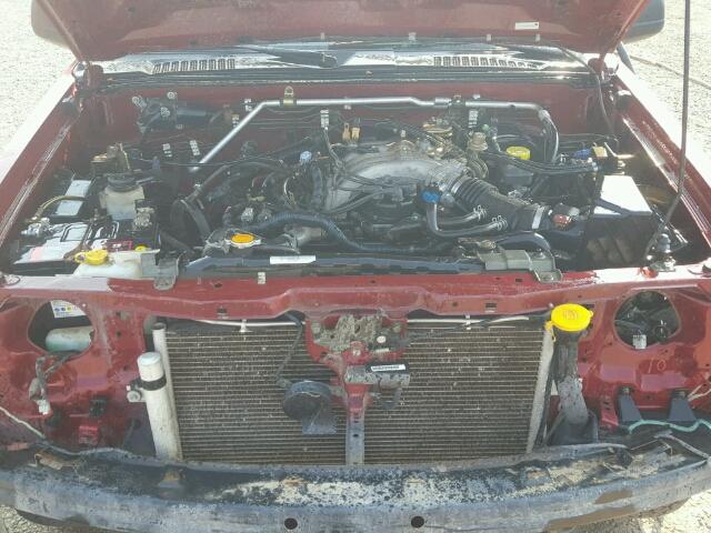 5N1ED28Y74C637824 - 2004 NISSAN XTERRA RED photo 7