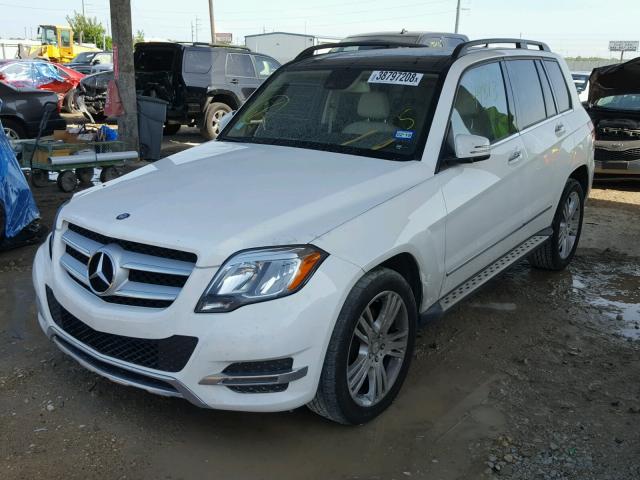 WDCGG0EB5DG090225 - 2013 MERCEDES-BENZ GLK 250 BL WHITE photo 2