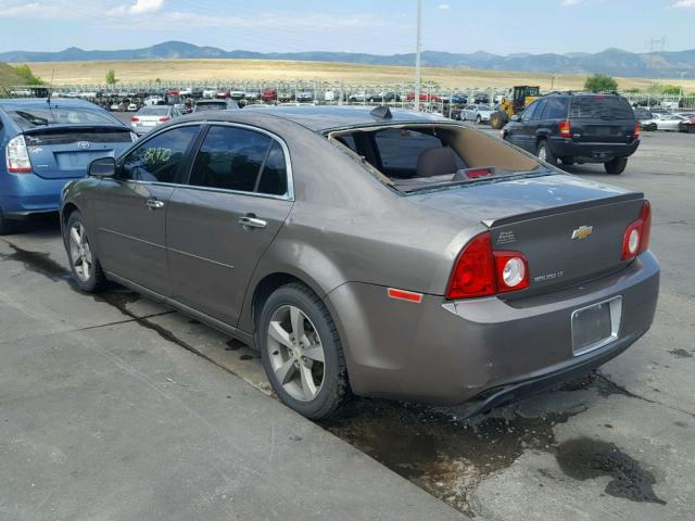 1G1ZC5E07CF219343 - 2012 CHEVROLET MALIBU 1LT ნაცრისფერი ფოტო 3