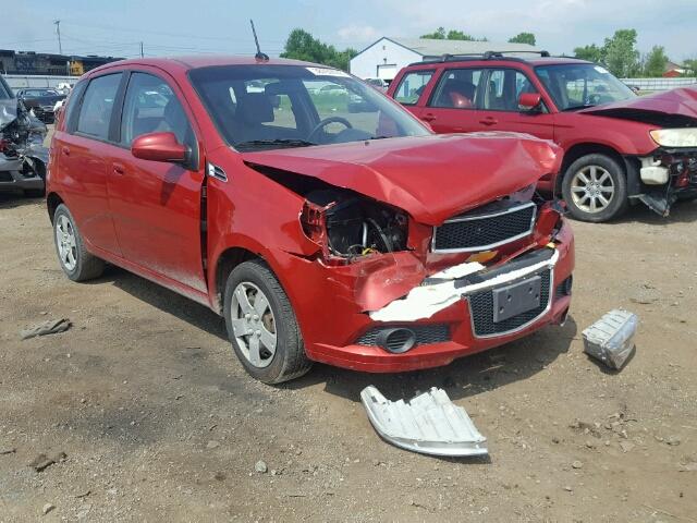 KL1TD6DE5AB117418 - 2010 CHEVROLET AVEO LS RED photo 1