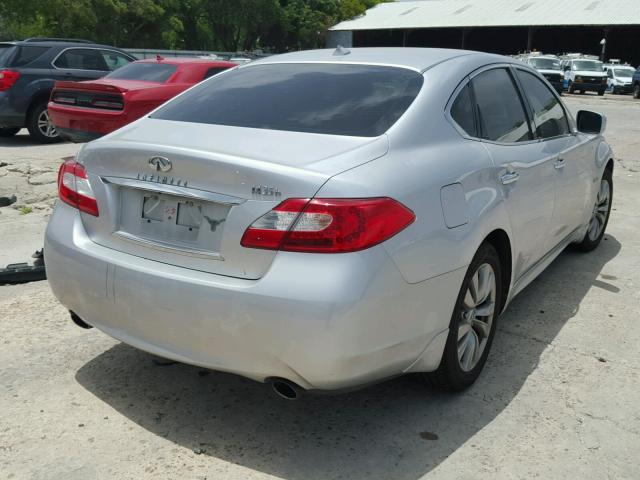 JN1EY1AP3CM910354 - 2012 INFINITI M35H SILVER photo 4