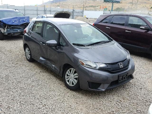 JHMGK5H56GX039780 - 2016 HONDA FIT LX GRAY photo 1