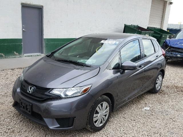 JHMGK5H56GX039780 - 2016 HONDA FIT LX GRAY photo 2