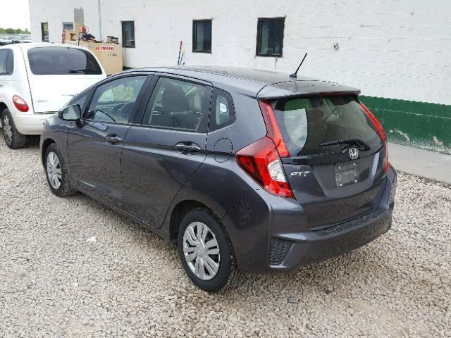 JHMGK5H56GX039780 - 2016 HONDA FIT LX GRAY photo 3