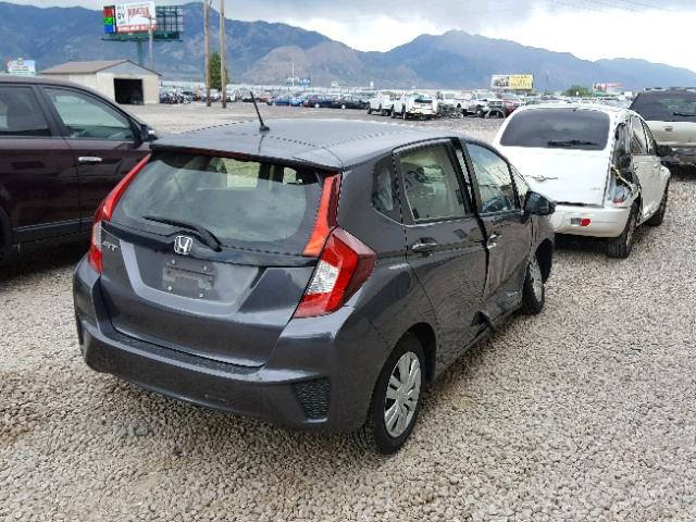 JHMGK5H56GX039780 - 2016 HONDA FIT LX GRAY photo 4