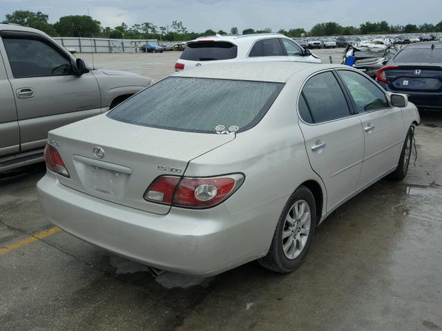 JTHBF30G320085553 - 2002 LEXUS ES 300 SILVER photo 4