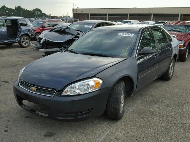 2G1WT58K981346237 - 2008 CHEVROLET IMPALA LT BLUE photo 2