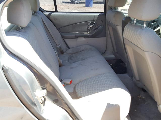 1G1ZS58F47F307212 - 2007 CHEVROLET MALIBU LS ვერცხლისფერი ფოტო 6