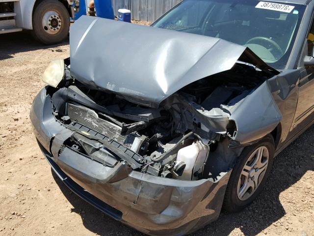 1G1ZS58F47F307212 - 2007 CHEVROLET MALIBU LS ვერცხლისფერი ფოტო 9