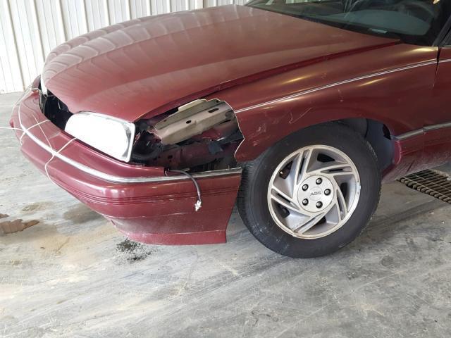 1G2HX52K0S4260389 - 1995 PONTIAC BONNEVILLE BURGUNDY photo 10