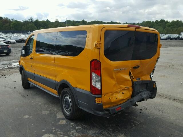 1FMZK1YM8HKA40269 - 2017 FORD TRANSIT YELLOW photo 3