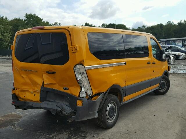 1FMZK1YM8HKA40269 - 2017 FORD TRANSIT YELLOW photo 4