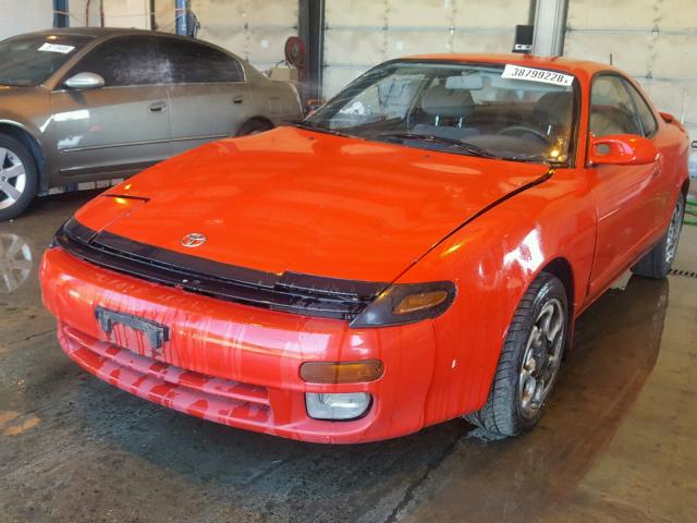 JT2ST87F3P0134738 - 1993 TOYOTA CELICA GT RED photo 2