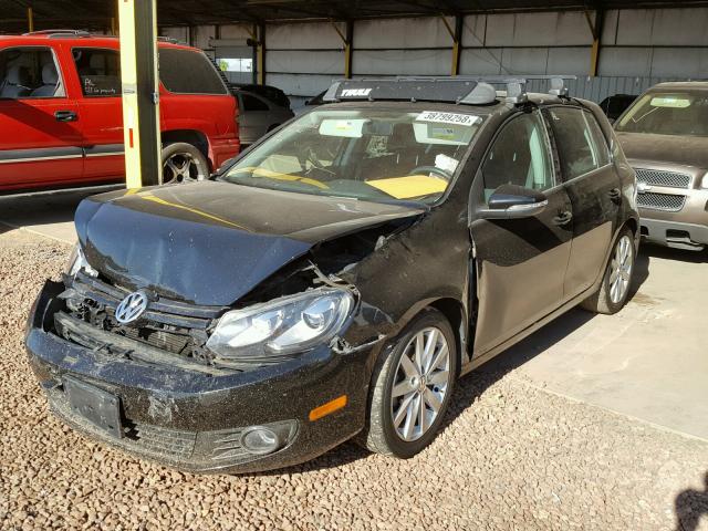 WVWDM7AJ0BW324197 - 2011 VOLKSWAGEN GOLF BLACK photo 2