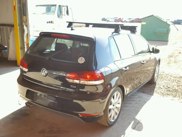 WVWDM7AJ0BW324197 - 2011 VOLKSWAGEN GOLF BLACK photo 4