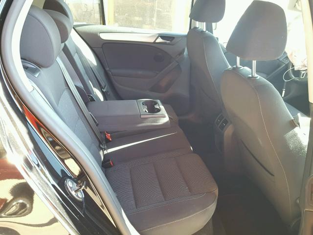 WVWDM7AJ0BW324197 - 2011 VOLKSWAGEN GOLF BLACK photo 6