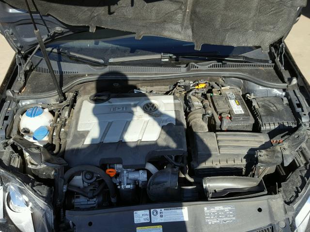 WVWDM7AJ0BW324197 - 2011 VOLKSWAGEN GOLF BLACK photo 7