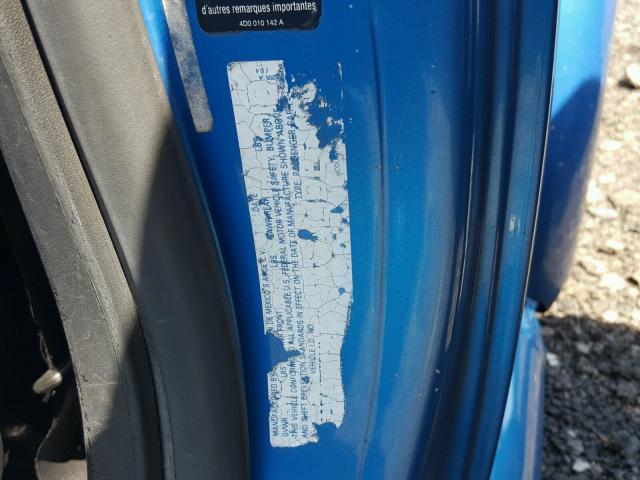 3VWGK31CX4M422358 - 2004 VOLKSWAGEN NEW BEETLE ლურჯი ფოტო 10