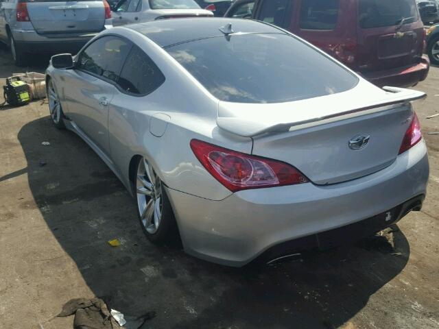 KMHHU6KHXAU006648 - 2010 HYUNDAI GENESIS CO SILVER photo 3