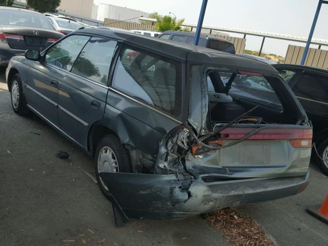 4S3BK6359S7346569 - 1995 SUBARU LEGACY L/O GREEN photo 3