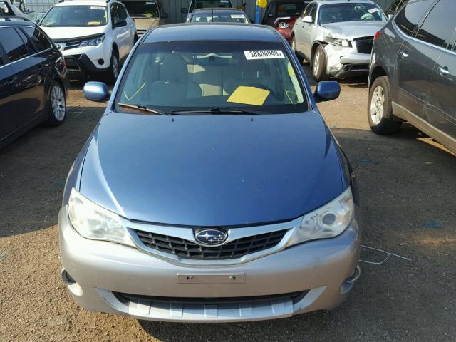 JF1GH63689H817425 - 2009 SUBARU IMPREZA OU BLUE photo 9