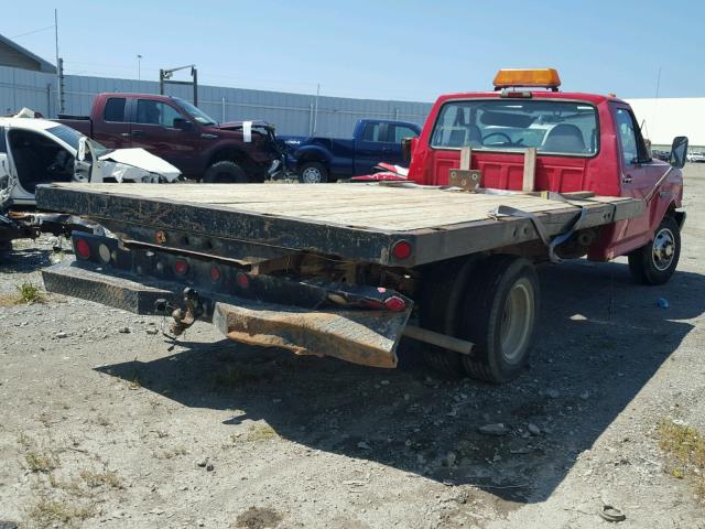 3FEKF37HXVMA50047 - 1997 FORD F350 RED photo 4