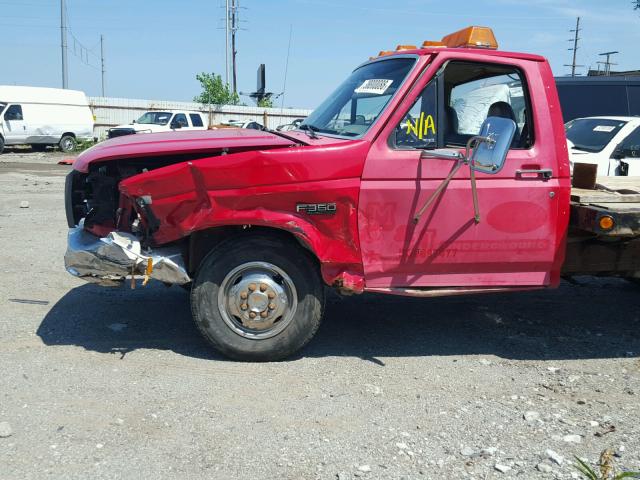 3FEKF37HXVMA50047 - 1997 FORD F350 RED photo 9