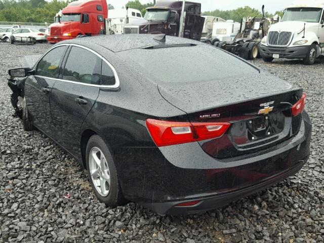 1G1ZB5ST7HF194887 - 2017 CHEVROLET MALIBU LS BLACK photo 3