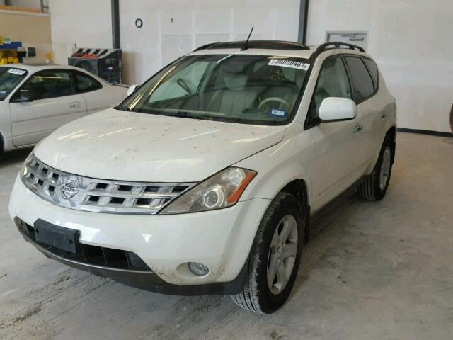 JN8AZ08T73W118013 - 2003 NISSAN MURANO WHITE photo 2