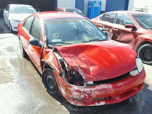 1B3ES46C01D274822 - 2001 DODGE NEON SE RED photo 1