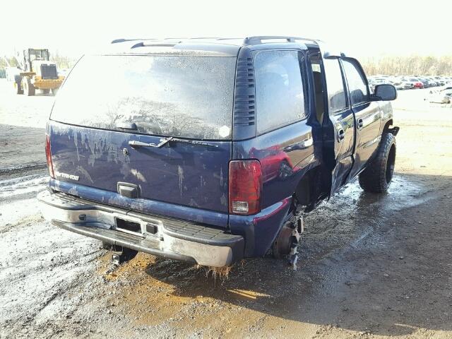 1GNEK13T06R117505 - 2006 CHEVROLET TAHOE K150 BLUE photo 4